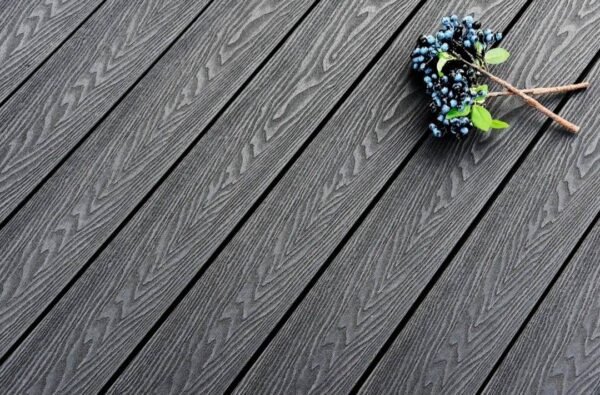 Tabla rustica deck WPC color gris grafito - Imagen 3