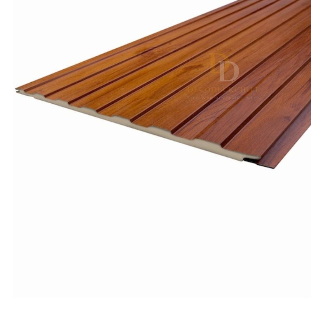 Siding metálico madera