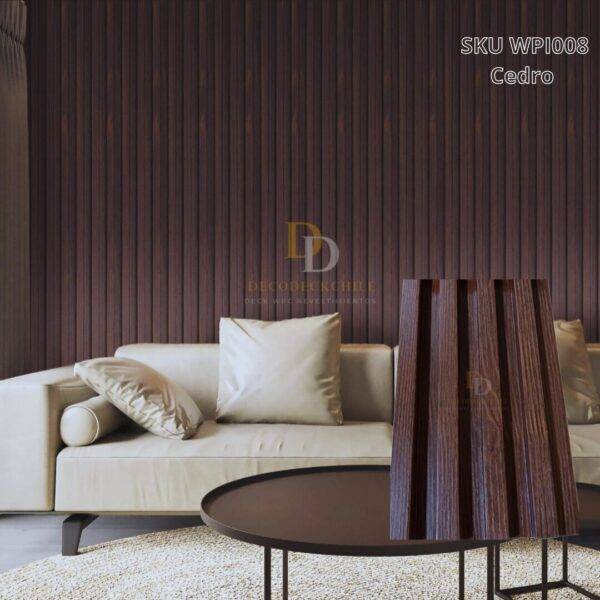 Wall panel de PVC cedro