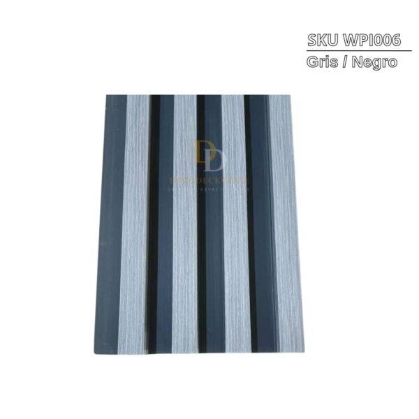 Wall panel de PVC gris / negro - Imagen 2