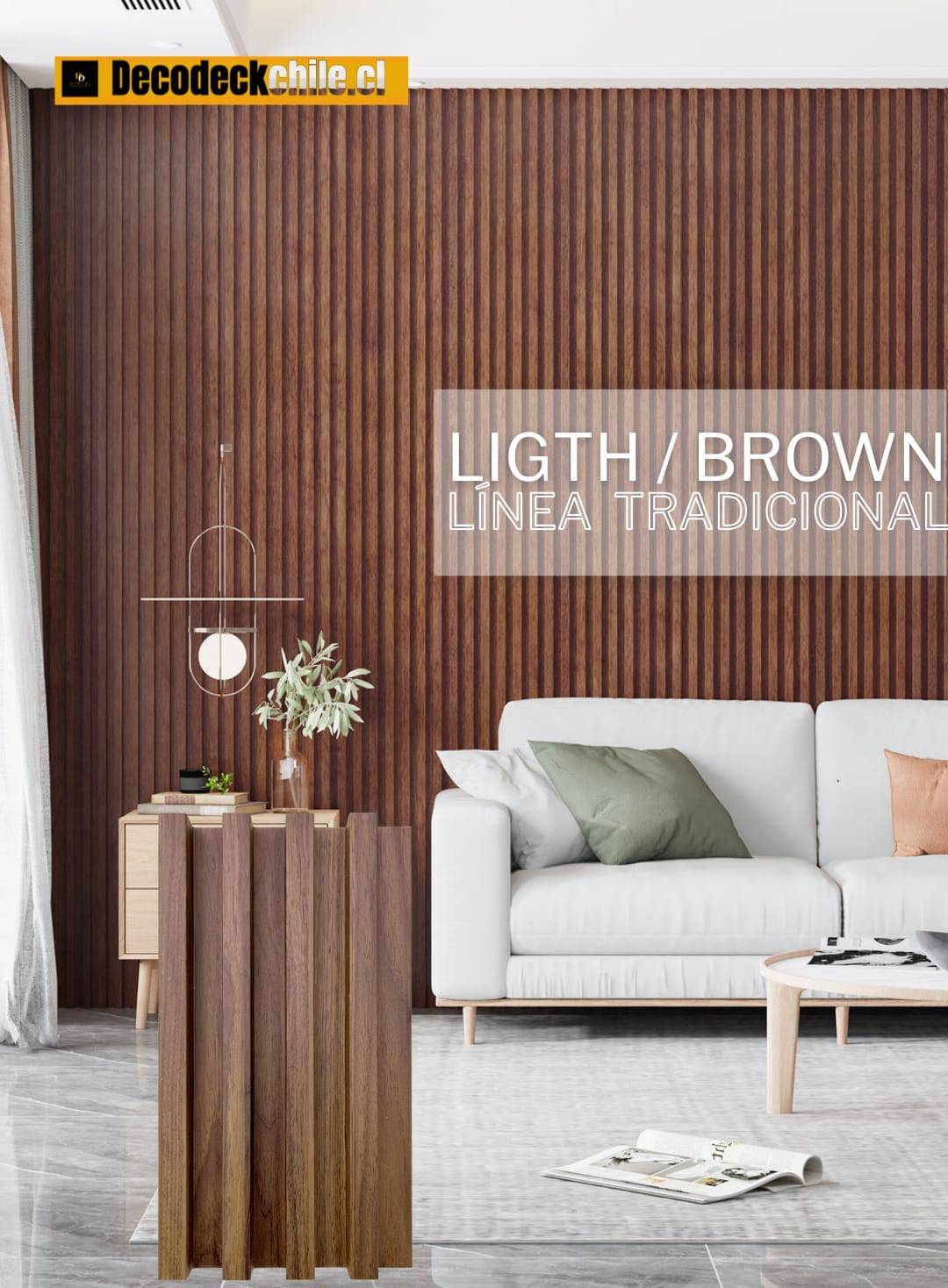 wall panel PVC ligth brown