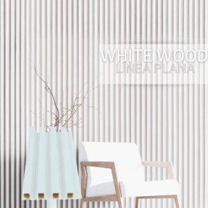 wall panel PVC white wood