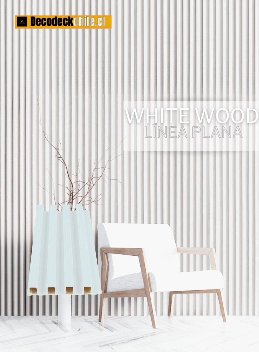 wall panel PVC white wood