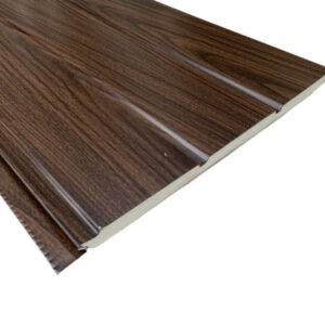 Siding metálico roble oscuro