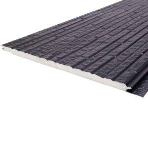 Siding metálico negro