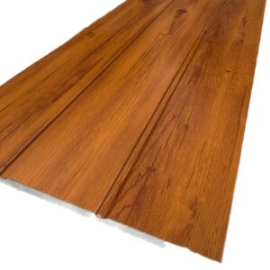 Siding metálico cafe madera